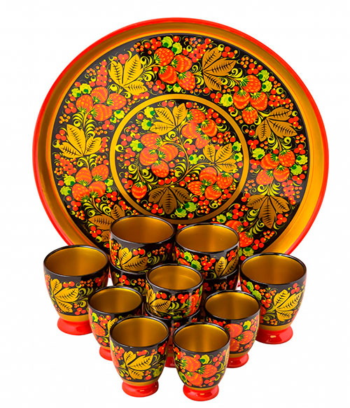 Khokhloma set