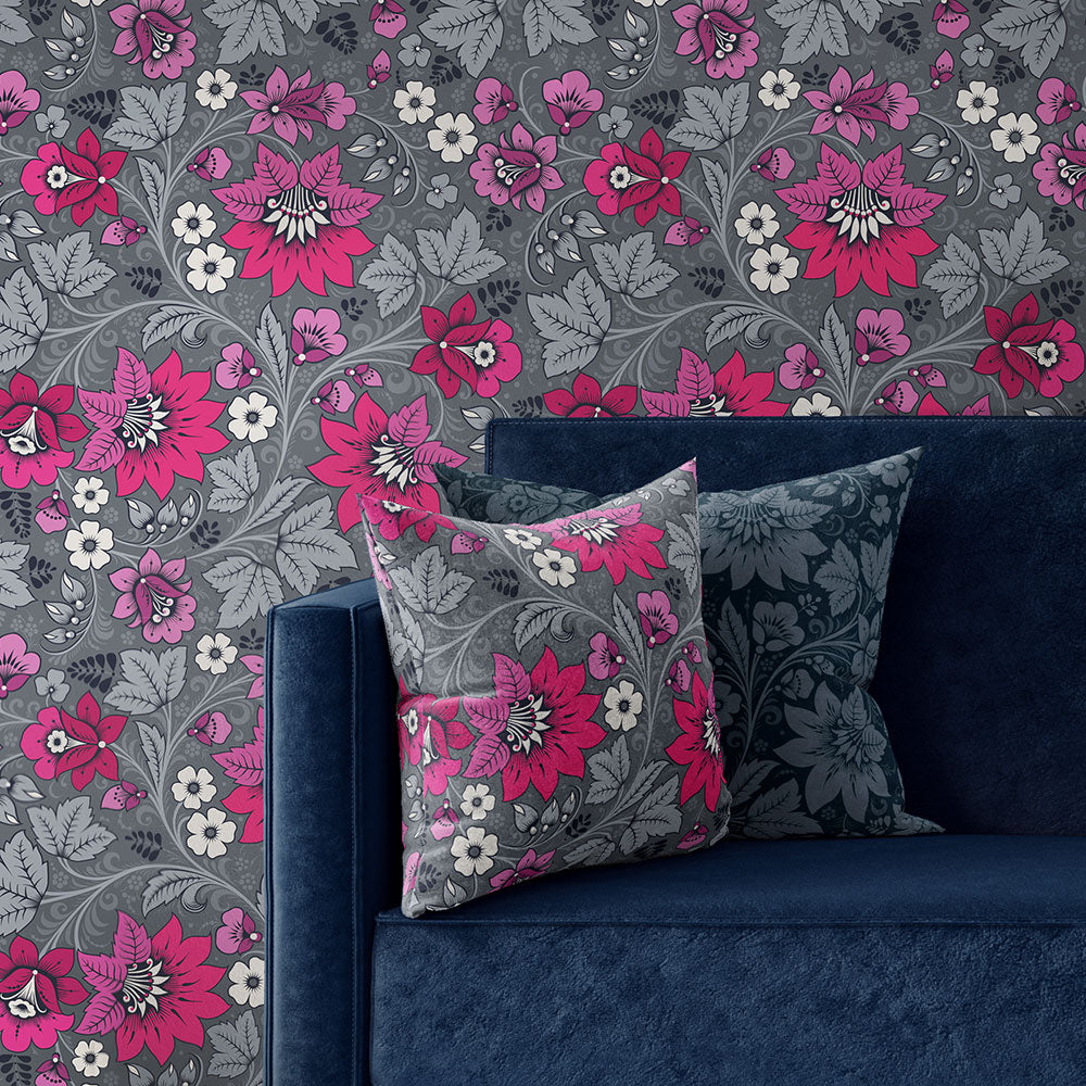 Milana Hot Pink and Grey image 8