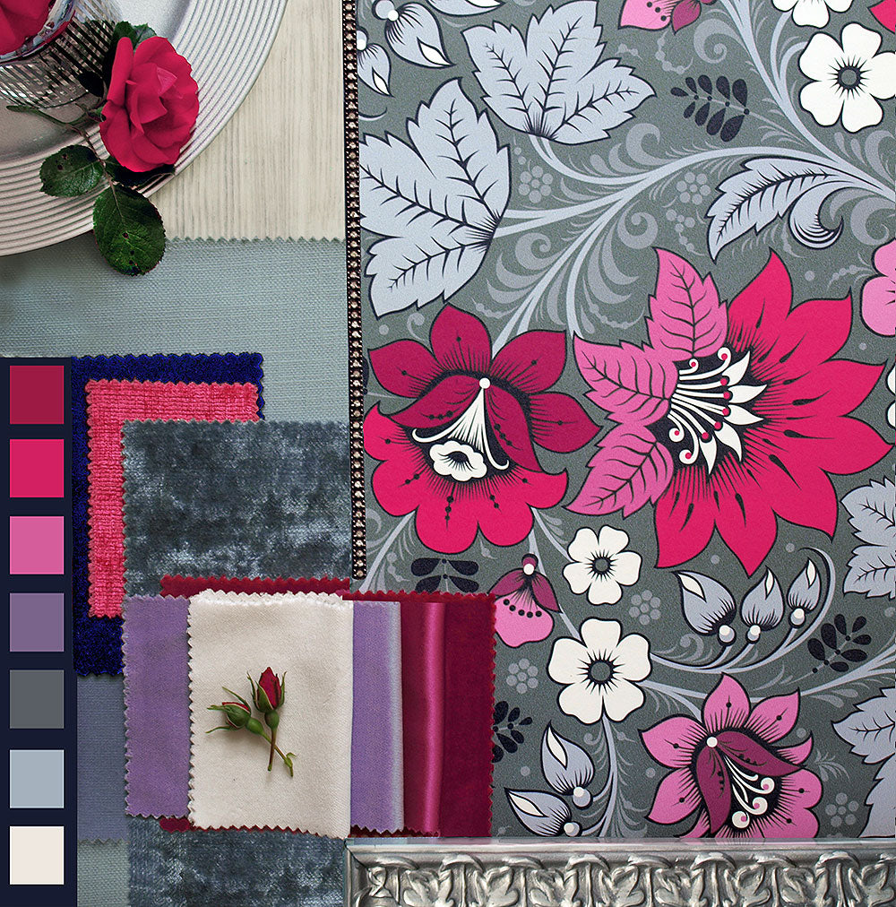 Milana Hot Pink and Grey image 5