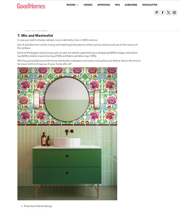 Good Homes, online article